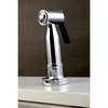 Kingston Brass Concord 2-Handle Bridge Kitchen Faucet W/Brass Side Sprayer, Chrome KS8271DLBS